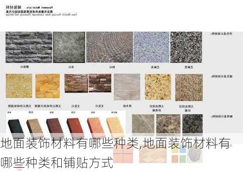 地面装饰材料有哪些种类,地面装饰材料有哪些种类和铺贴方式